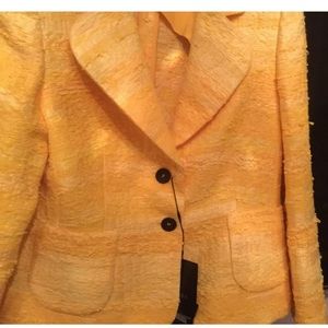 NWT Escada Pineapple /yellow  EU 40  jacket USA10